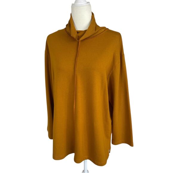 Bryn Walker Bamboo Organic Cotton Stretch Tunic Top Size Small Lagenlook Artsy - Picture 2 of 10